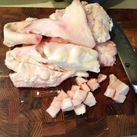 Beef Suet (Fat) cut into small pieces by 2 Dirty Birds handcrafted skin tallow