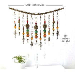 Unique Handmade Beaded Crystal Curtain: Vintage and New Prism for Window or Garden