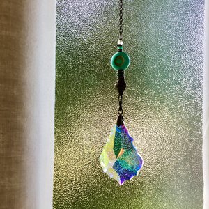 Simple, Boho Sun Catcher for Windows, LG 50mm French Cut Crystal, Home, Garden, Mother's Day Gift, Family, Friend, 2 Dirty Birds Boutique