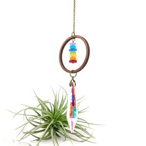 Sun Catcher, Rainbow, Chakra, Colors, Boho Hanging, LG, 76mm, Window Hanging, Garden, Car Charm, Ornament, Gift, 2 Dirty Birds Boutique