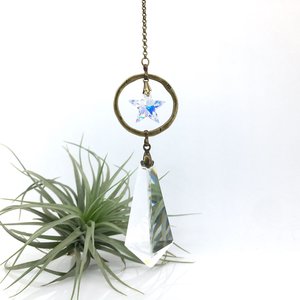 Sun Catcher, Vintage Rare French Crystal, Swarov. Star, Elegant, Crystal Hanging, Window Hanging, Home, Garden, Gift, 2 Dirty Birds Boutique