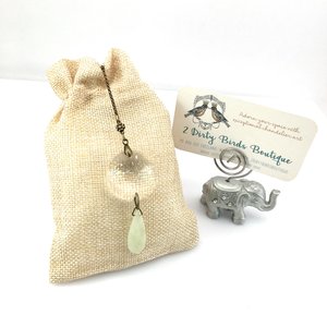 Boho Crystal Sun Catcher with Jade Drop - Rainbow Maker