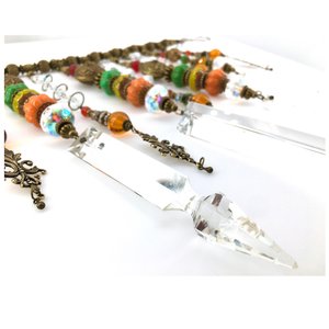 Unique Handmade Beaded Crystal Curtain: Vintage and New Prism for Window or Garden