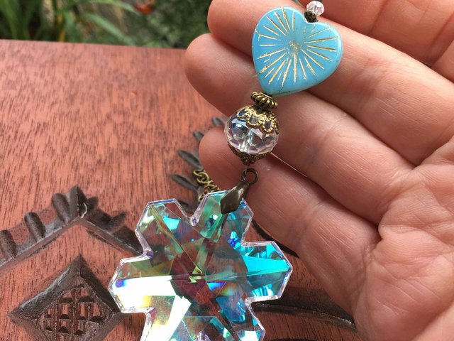 Very Large, Snowflake Crystal Sun Catcher for Window, Unique, 50mm, Boho Hanging, Rainbow Maker, Home, Garden, Gift, 2 DirtyBirds Boutique