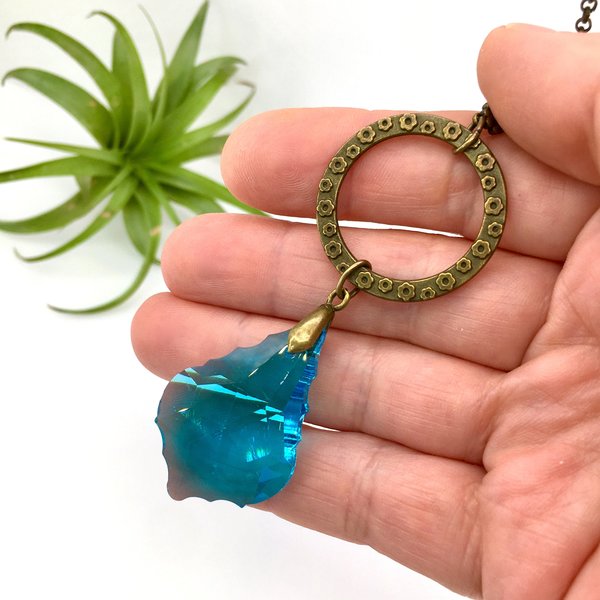 Simple, Bright Sun Catcher, Crystal Hanging, 38mm French Cut Prism, Rainbow Maker, Home, Car Charm, Gift, Handmade, 2 DirtyBirds Boutique